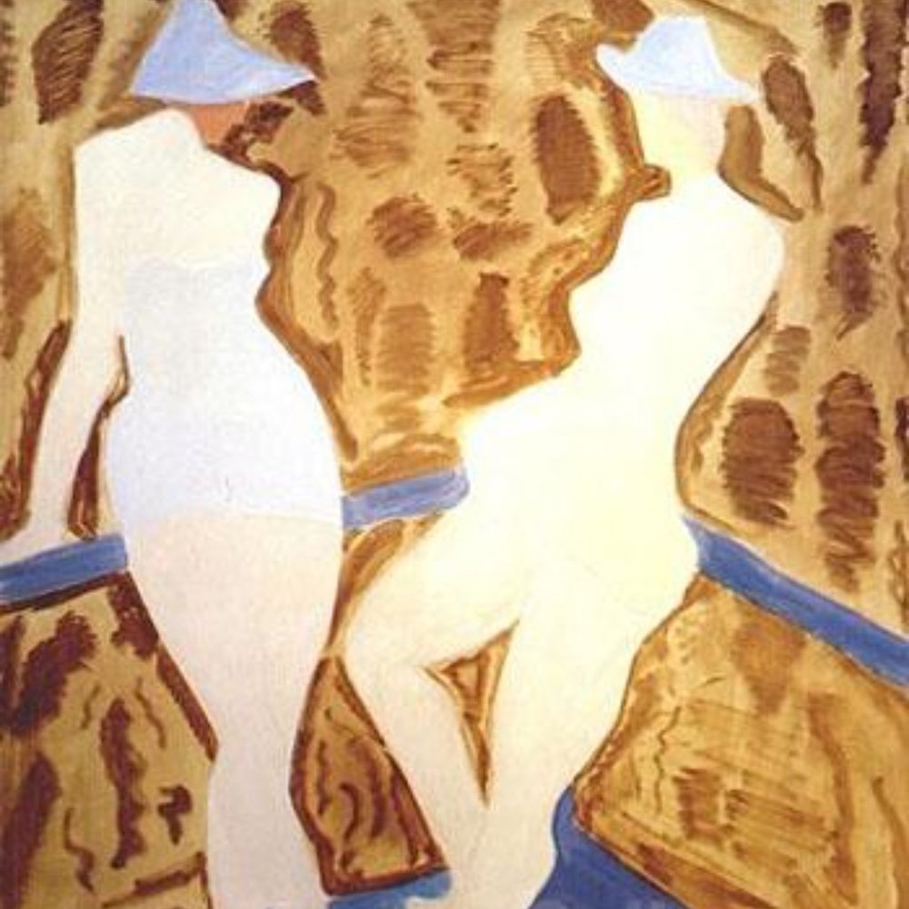 NEW without TAGS Tote with print of Two Figures by Milton Avery (1960) - Picture 8 of 9